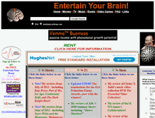 Tablet Screenshot of entertainyourbrain.com